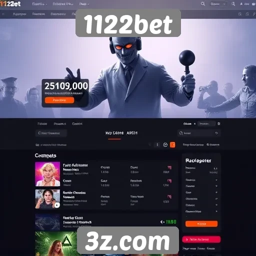 Análise da interface do usuário no site 1122bet